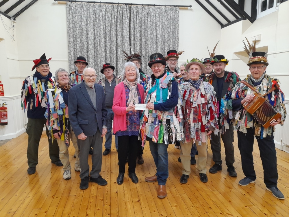 Taunton Deane Morris Men Cheque handover