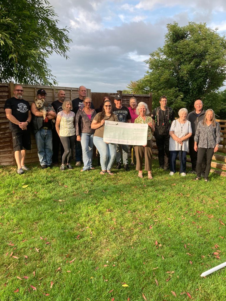 Taunton Motorcycle Action Group cheque presentation to SURE